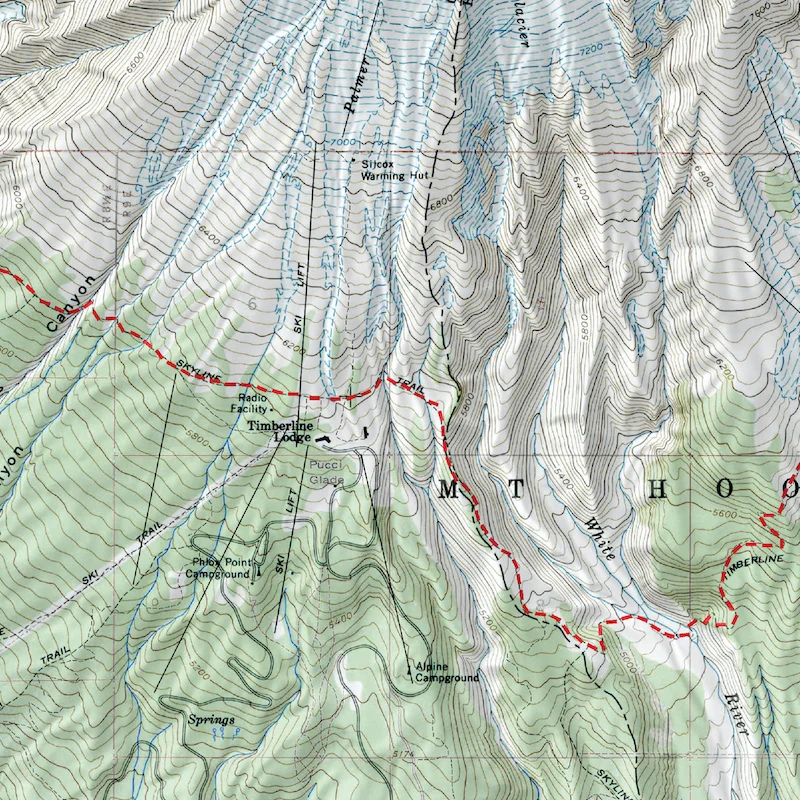 Timberline trail map outlet pdf